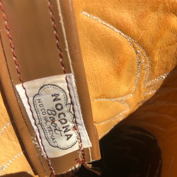 Nocona Cowboy Boots Brown 10B - Picture 14 of 14